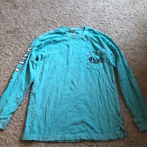 PINK teal long sleeve